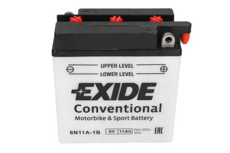 Motobaterie EXIDE BIKE Conventional 11Ah, 6V, 6N11A-1B