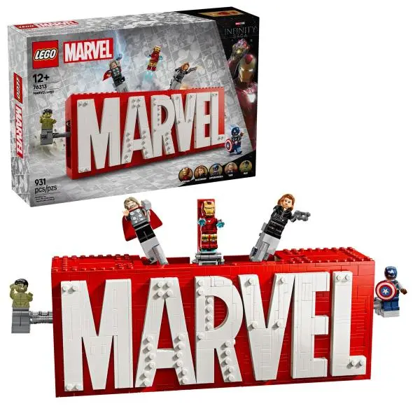 LEGO® Marvel 76313 Logo MARVEL a minifigúrky - hra z kategorie Ostatné