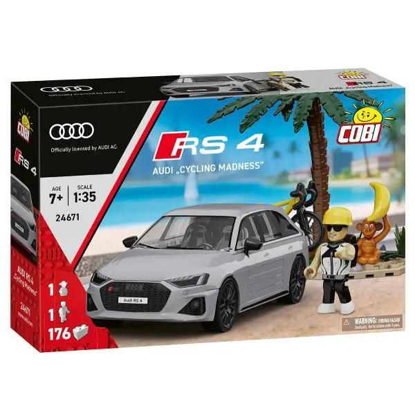 Cobi 24671 Audi RS4 Cycling Madnes, 1:35, 176 k, 2 f