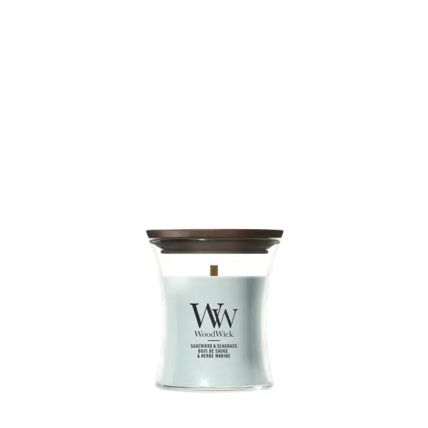 WoodWick Sagewood & Seagrass váza malá