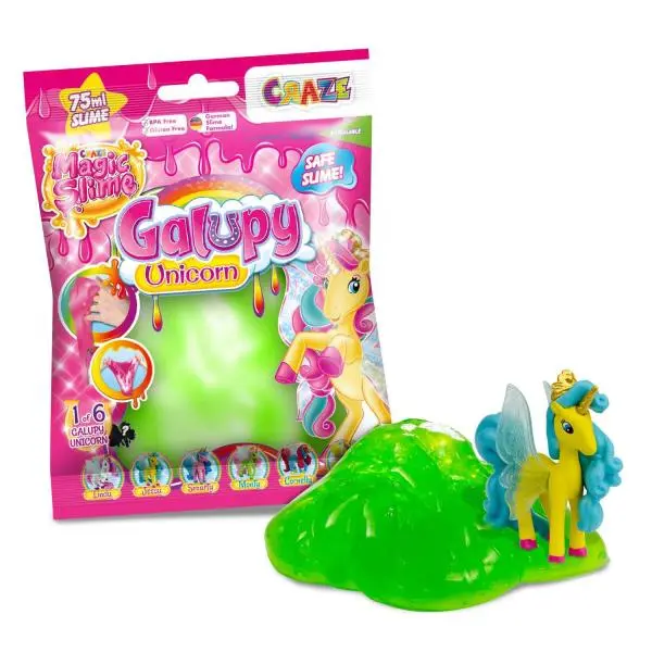 CRAZE Magický sliz s překvapením Galupy Unicorn, více druhů