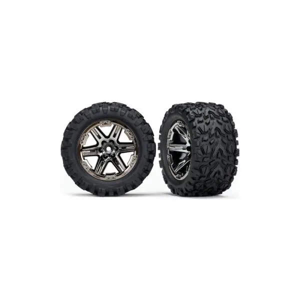 Traxxas kolo 2.8", disk RXT černý chrom, pneu Talon Extreme (pár)