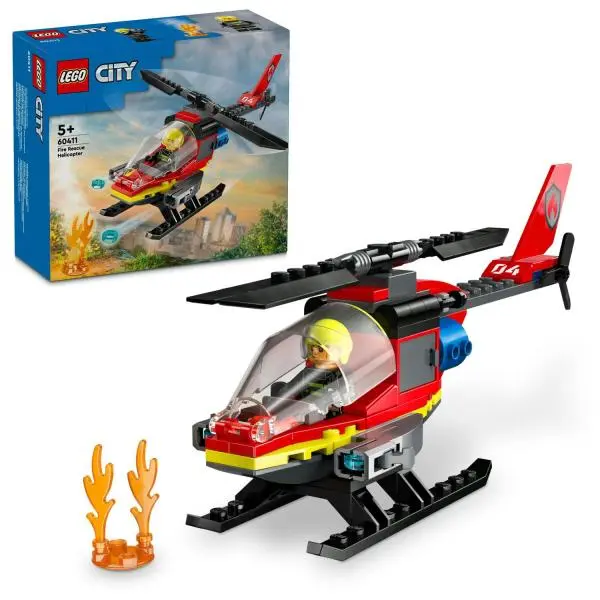 Lego® city 60411 hasičský záchranný vrtulník