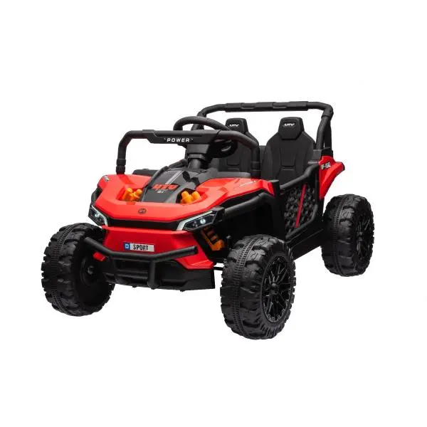 Elektrické autíčko UTV Small 12V, červené, Pohon zadních kol, 12V baterie