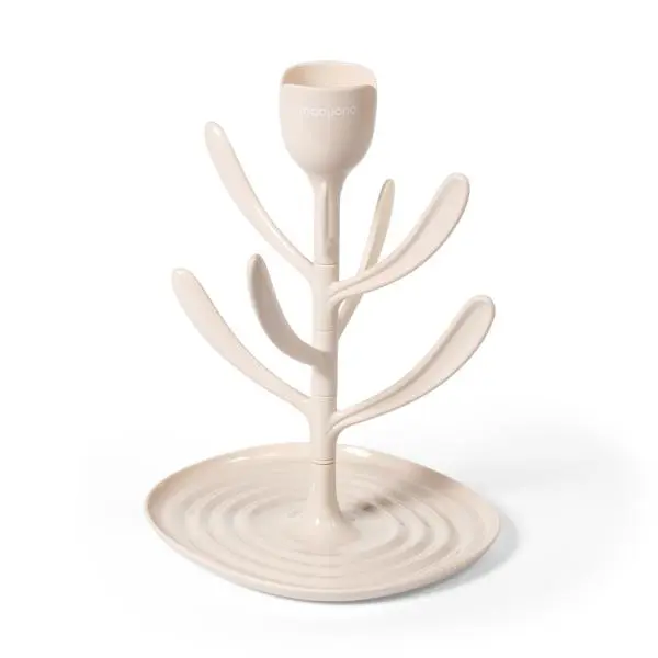 BABYONO Odkapávač univerzální na láhve a příslušenství Tulip - Beige