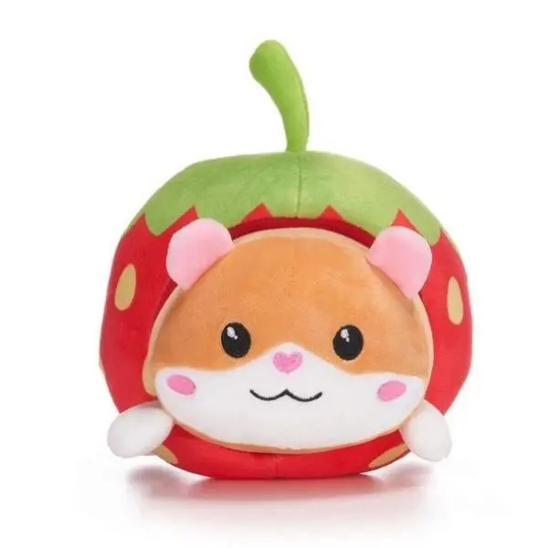 KAWAII FRUITS Kočka v jahodě plyšová hračka 25cm