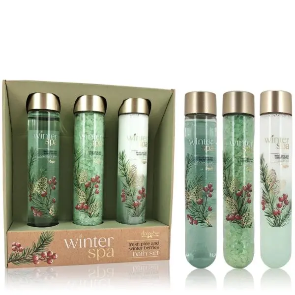 ACCENTRA Sada koupelová Winter Spa zkumavky Zimní ovoce 2x 60ml + 80g