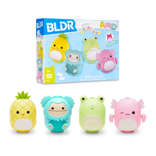 Squishmallows Stavebnice BLDR Sada 4 postaviček