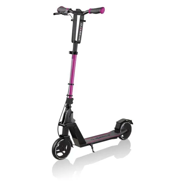 Globber Koloběžka One K 165 BR Ruby s předním tlumičem a brzdou, nosnost 100kg