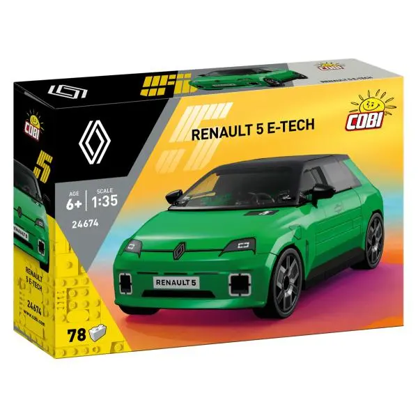 Cobi 24674 renault 5 e-tech, 1:35, 78 k