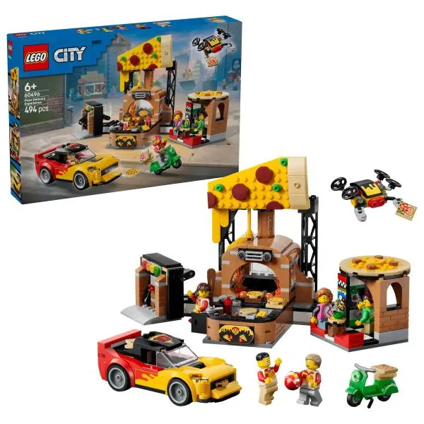 LEGO® City 60496 Donáška pizze s vozidlami - hra z kategorie Ostatné