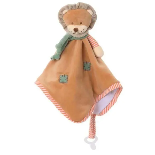 BK MAEL BABY RUG muchláček se zeleným šátkem (30x30 cm) s dárkovým boxem Bukowski Design