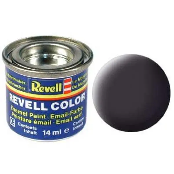 Revell Barva emailová matná - Dehtově černá (Tar black) - č. 06