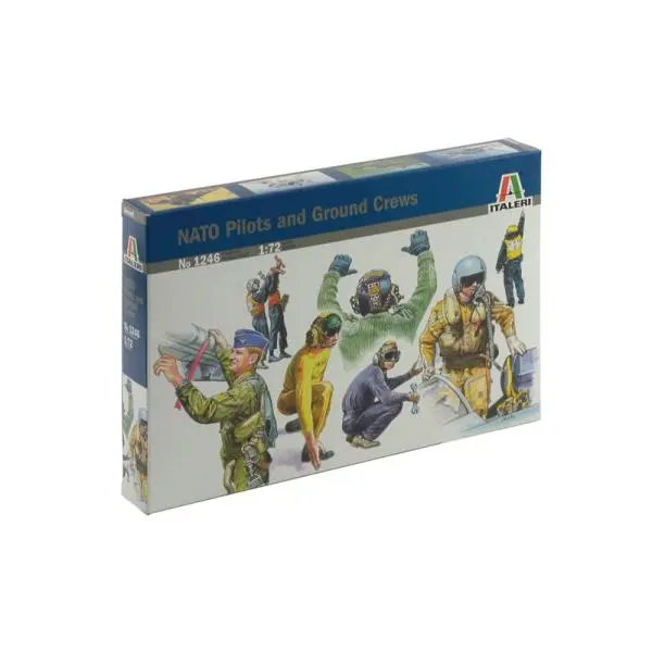 Model Kit figurky 1246 - NATO PILOTS AND GROUND CREW (1:72)