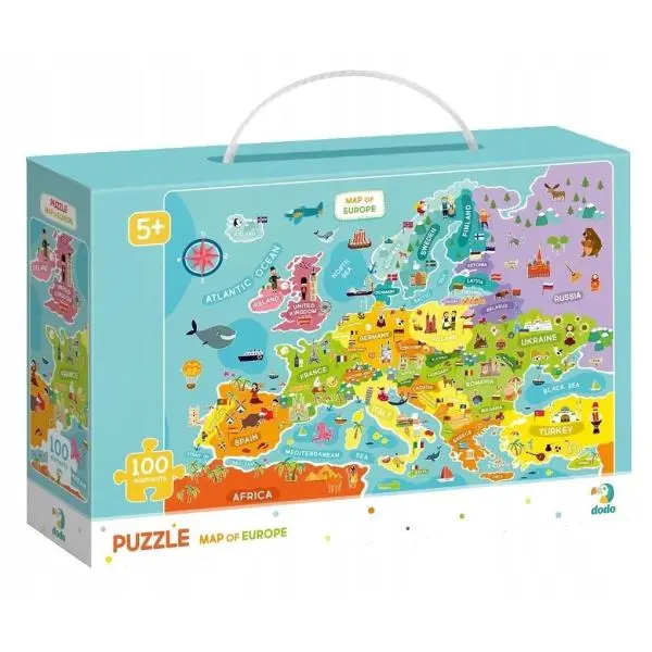 Dodo Puzzle Mapa Evropy 100 dílků - Spin Master