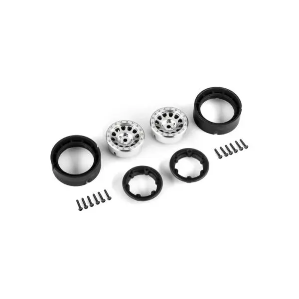 Traxxas disk 1.0" Method 105 beadlock polomatný chrom (2)