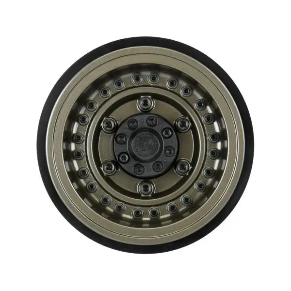 Pro-Line disk 2.9" Black Rhino Armory Gunmetal Aluminum Dual Offset (+5/+10): Axial SCX6