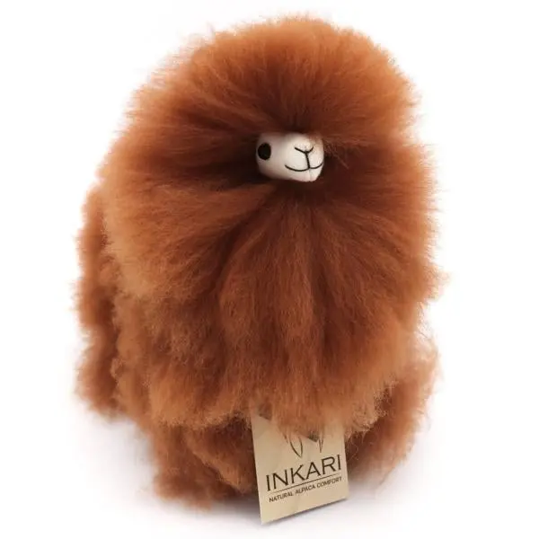 INKARI Plyšová hračka Alpaca Small Monsterfluff Hazelnut 23cm