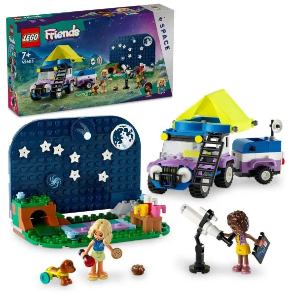 Lego® friends 42603 karavan na pozorování hvězd