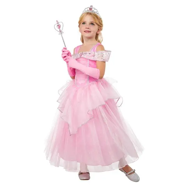 Princezna PINK dětský kostým velikost (110-116cm)