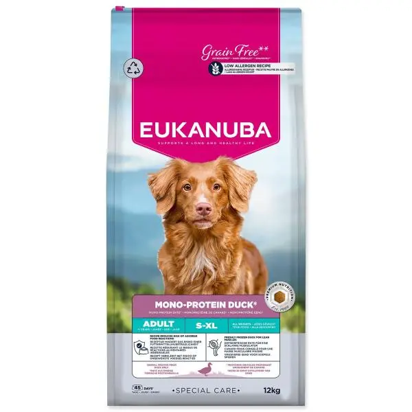 Krmivo EUKANUBA Special Care Adult Mono Protein Duck 12kg