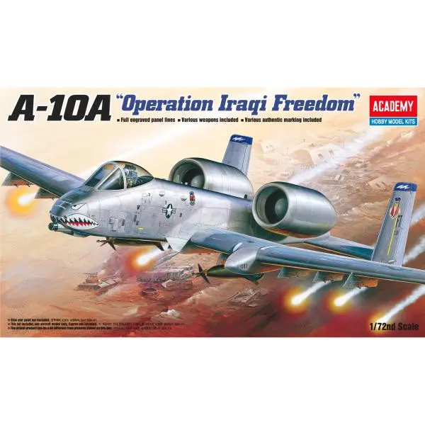 Model Kit letadlo 12402 - A-10A "OPERATION Iraq FREECOM" (1:72)