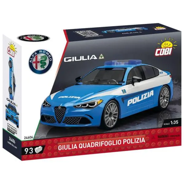 Cobi Alfa Romeo Giulia Quadrifoglio Polizia, 1:35