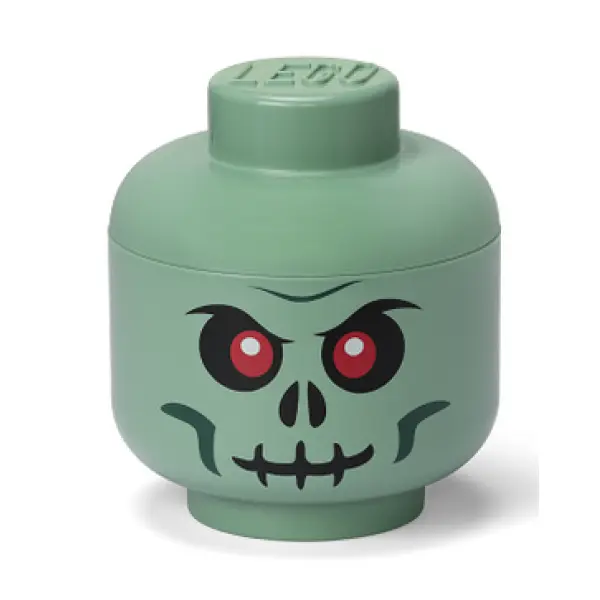 LEGO® úložný box Skeleton 18,5 cm Zelená