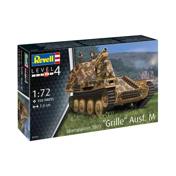 Plastic modelky military 03315 - Sturmpanzer 38 (t) Grille Ausf. M (1:72)