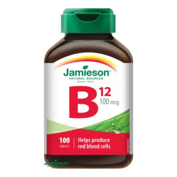 Jamieson Vitamin B12 methylkobalamin 100mcg 100 tablet