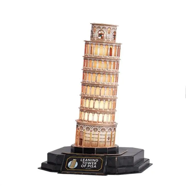 3D LED puzzle Šikmá věž v Pise 42 dílků