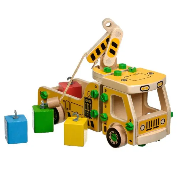 Auto montážní - Autojeřáb konstrukční set (Lucy &amp; Leo)
