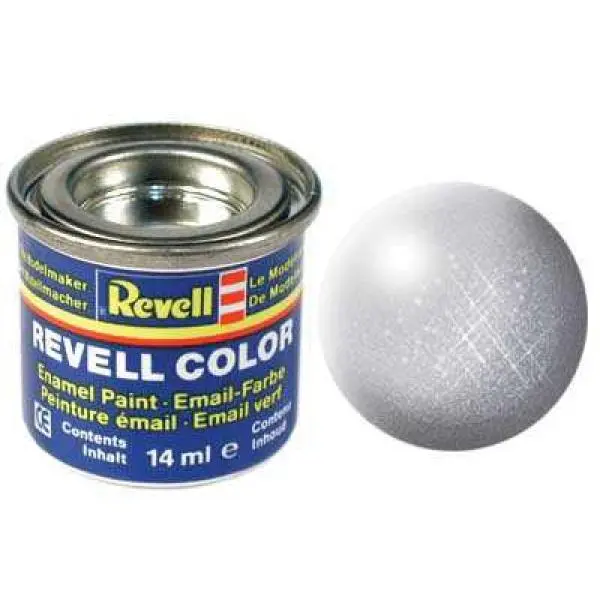 Revell Barva emailová metalická - Stříbrná (Silver) - č. 90