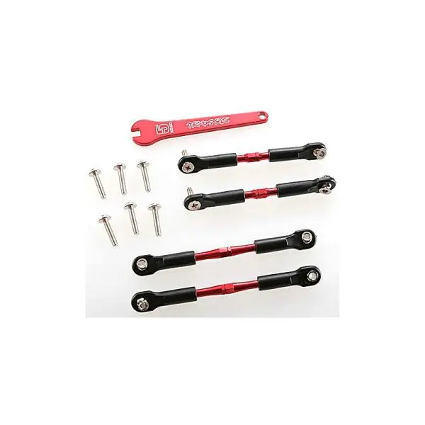 Traxxas ojnička 39/49 mm hliníková červená (2+2)