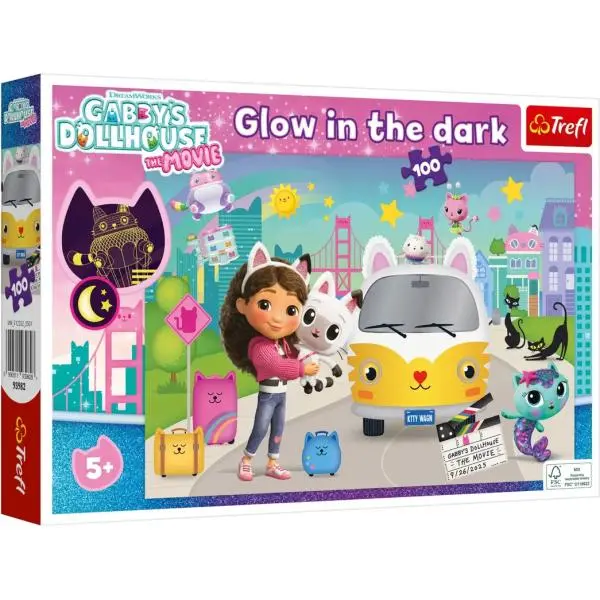 Svítící puzzle Gábinin kouzelný domek,Svítící puzzle Gábinin kouzelný domek - puzzle z kategorie 60 – 300 dielikov