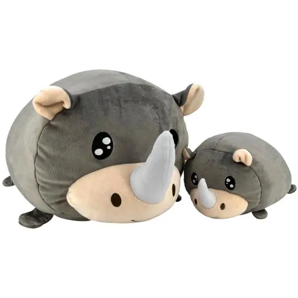 Magic Baby Nosorožec - maminka s mládětem - set plyšových hraček 20 a 40 cm
