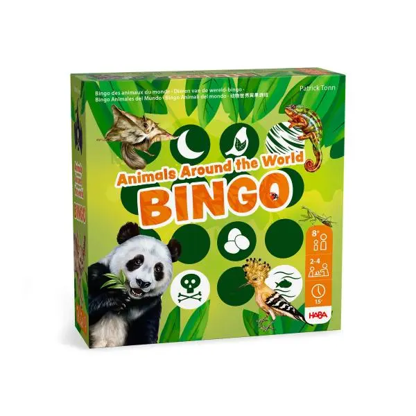 Haba Společenská hra pro děti Bingo Zvířata světa