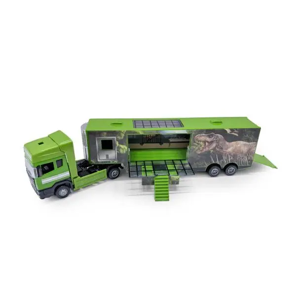 Auto kamion kov/plast s motivem dinosaura III.