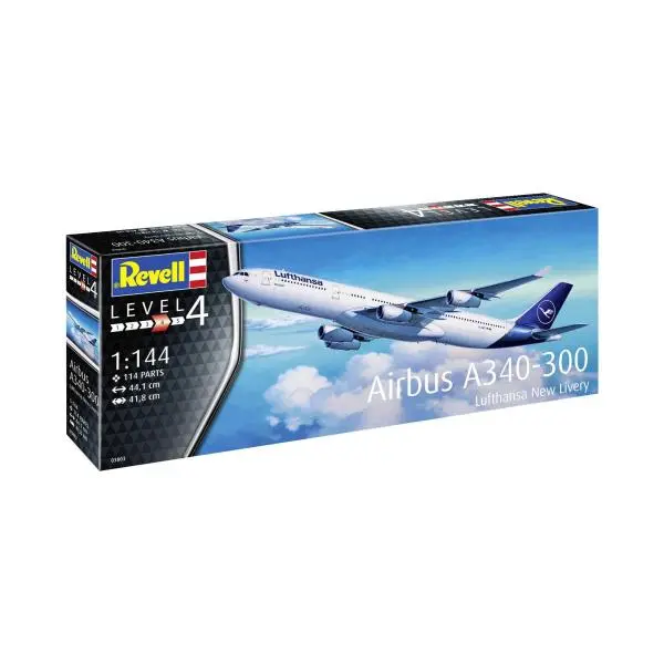 Revell Airbus A340-300 Lufthansa New Livery 1:144