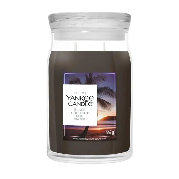 YANKEE CANDLE BLACK COCONUT SIGNATURE VELKÝ