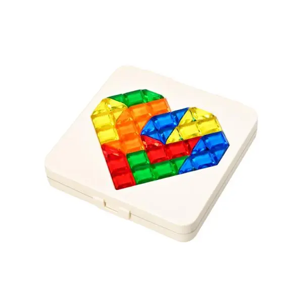 Tangram hlavolam srdce 12cm