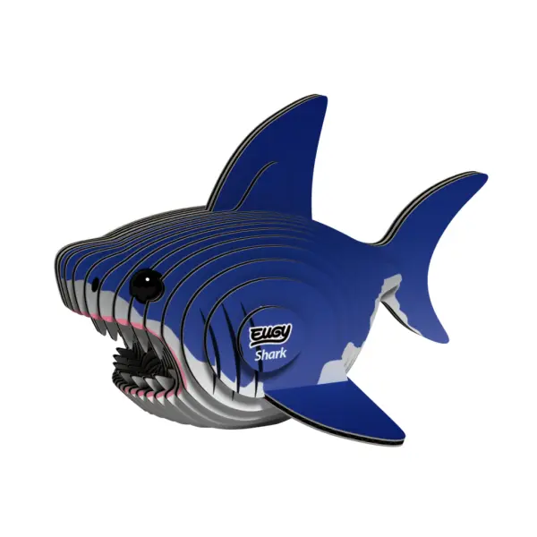 Žralok 3D kartonová skládačka