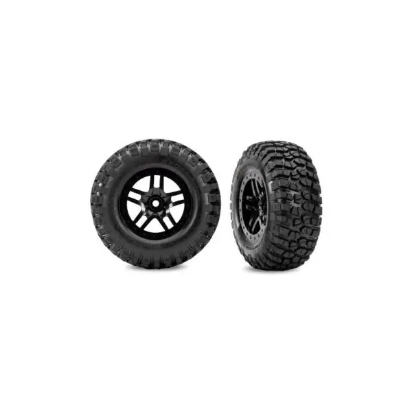 Traxxas kolo 2.2/3.0", disk SCT Split-Spoke černý, pneu BFGoodrich Mud-Terrain T/A KM2 (2)
