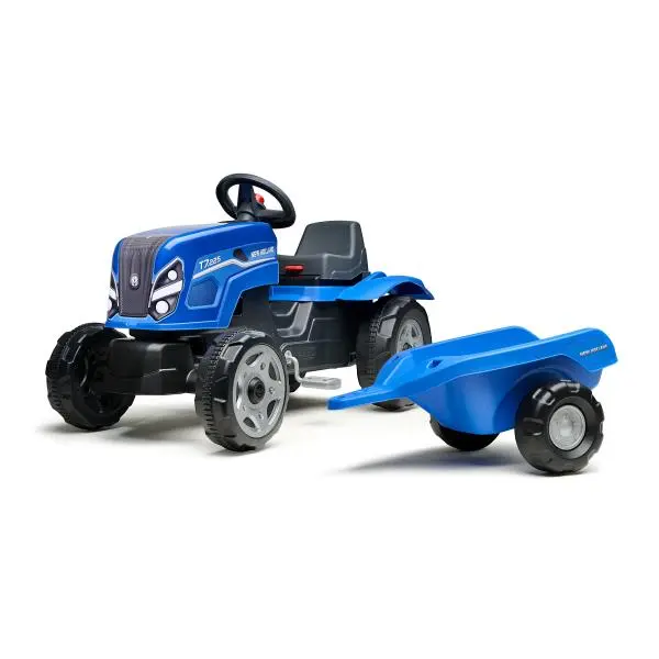 Falk Šlapací traktor New Holland s vlečkou