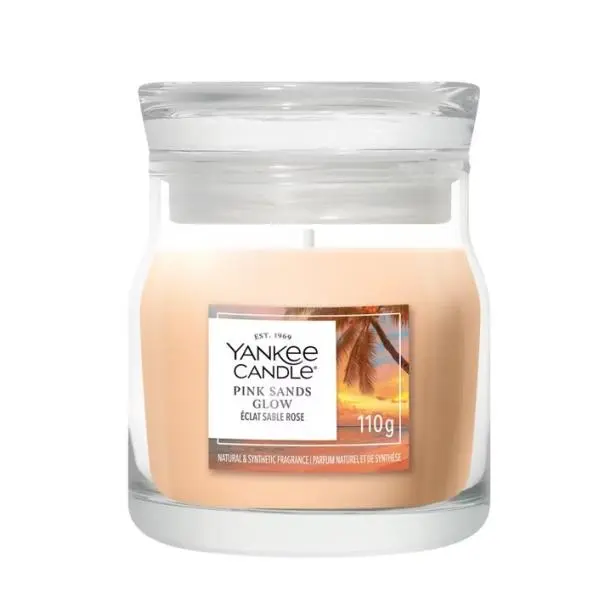 YANKEE CANDLE PINK SANDS GLOW SIGNATURE MALÝ