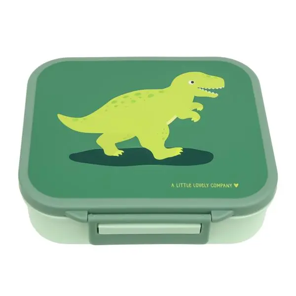 A Little Lovely Company - krabička na svačinu s přihrádkami - dinosaurus