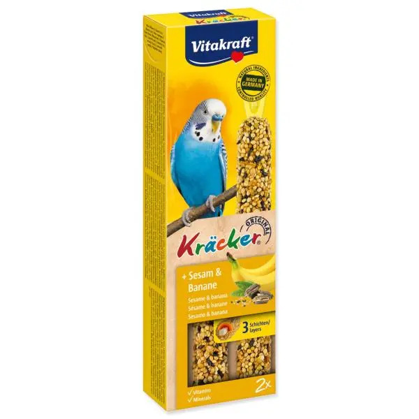 Tyčinky Vitakraft Kracker s banány 2ks