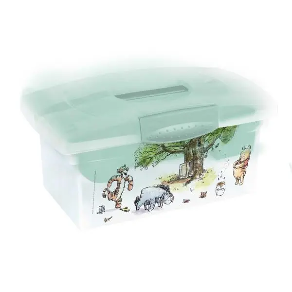 KEEEPER Cestovní box s přihrádkou na hračky, léky, kosmetiku "Winnie" - Severská zelená