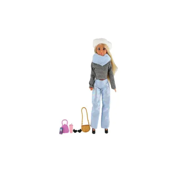 Teddies Panenka Anlily kloubová - 30 cm - zimní edice s doplňky