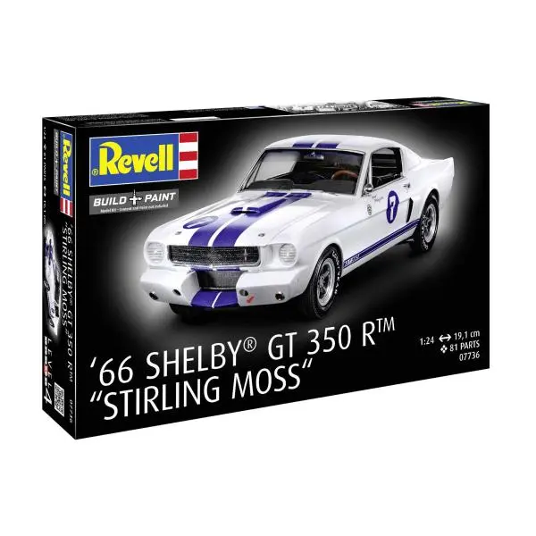 Revell Plastic ModelKit auto 077361966 Shelby GT 350 R "Stirling Moss" 1:24